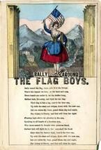 82x242f - Military and Patriotic Illustrated Songs Series 1 Rally Around the Flag Boys, Civil War Songs from Winterthur's Magnus Collection